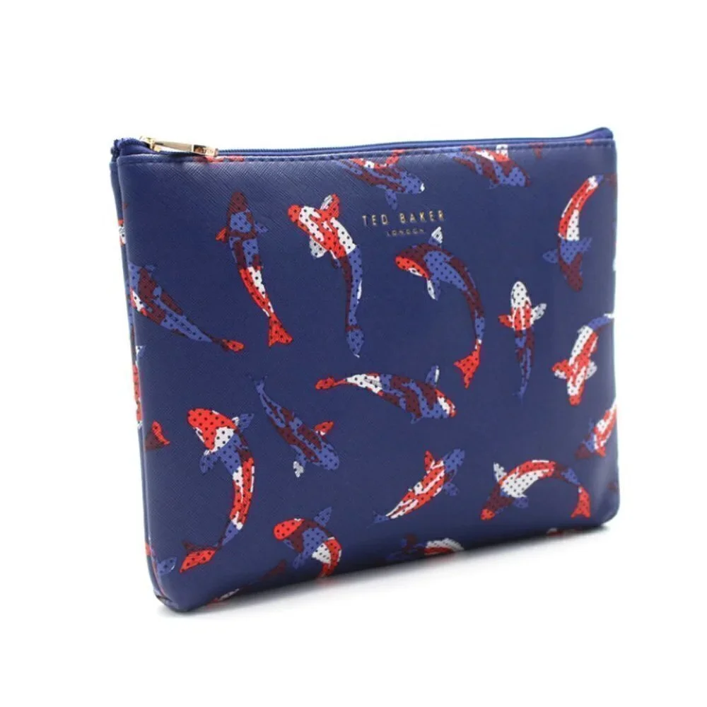 TED BAKER fish coi travel pouch